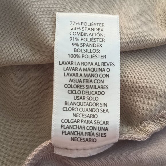 Rachel Zoe Beige Chino Mid Rise Casual Short Size XS Stretch Pockets Pull On - Picture 5 of 5